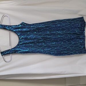Med. Lily Rose Sequined Blue & Green Cocktail Dress